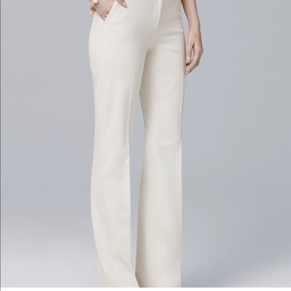 WHBM Honey Dobby Vanilla Pants 00 Petite